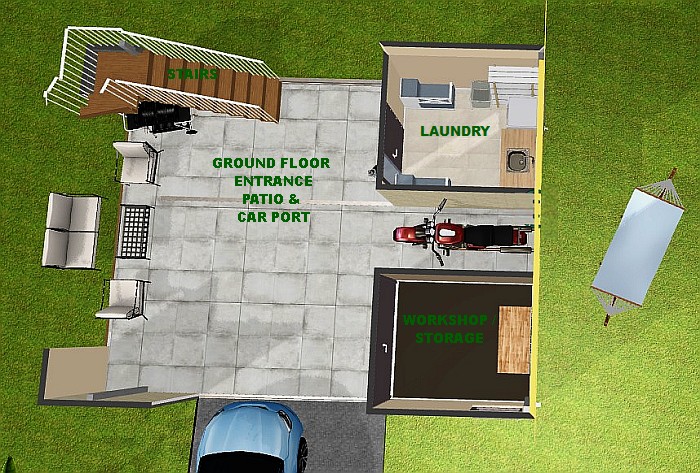 TUFF+ HOUSE KIT INTERIOR views 
